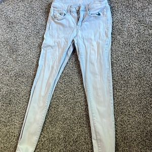 Light washed jeggings